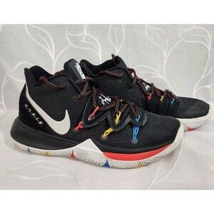 Nike Kyrie 5 Friends Black Multicolor Men's Basketball Shoes AO2918-006 Size 9